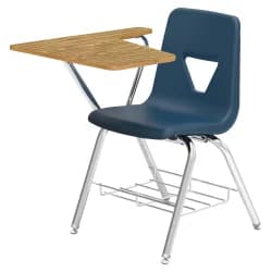 Lorell Student Desk, Navy/Oak