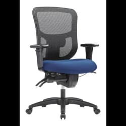 WorkPro Mesh Chair, Black/Royal Blue