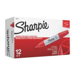 MARKER CHISEL SHARPIE RED