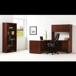 HON Desk, Mahogany