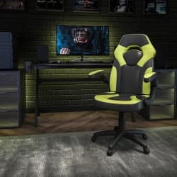 Flash Gaming Chair, Neon Green/Black