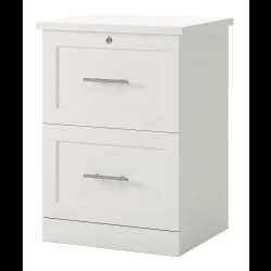 Realspace 2-Drawer Cabinet, White