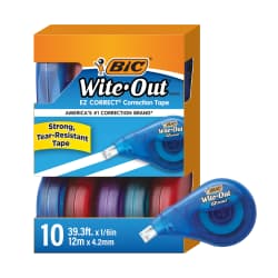 TAPE CORRECTION WITEOUT 10PK
