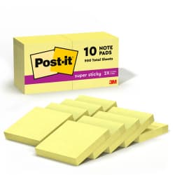 NOTES SUPER STICKY 2X2 10/PK