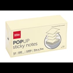 NOTE OD 3X3 POP YLW 12PK