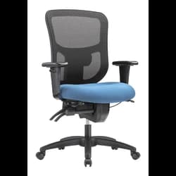 WorkPro Mesh Chair, Black/Sky Blue