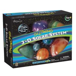 SET SOLAR SYSTEM 3D GLOWING