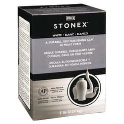 CLAY STONEX SELFHARD 5LB WHITE