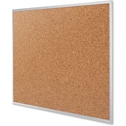 Quartet Cork Board, Silver Frame