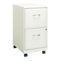 Realspace Mobile Cabinet, Pearl White