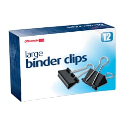 CLIP BINDER LARGE 12/BX