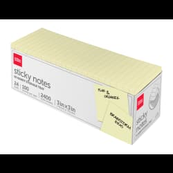 STICKYNTE OD 3X3 24PK YELLOW
