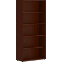 HON Mod 5-Shelf, Mahogany
