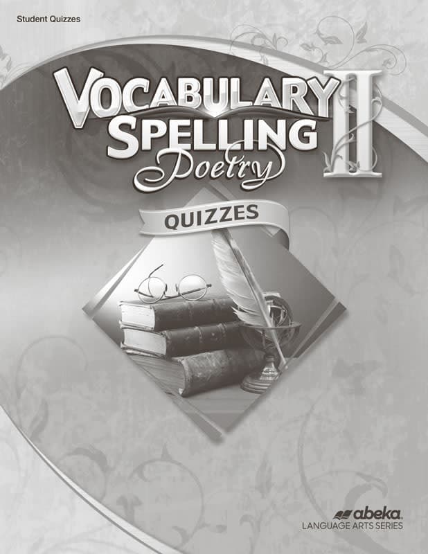 Abeka Vocabulary, Spelling, Poetry II Student