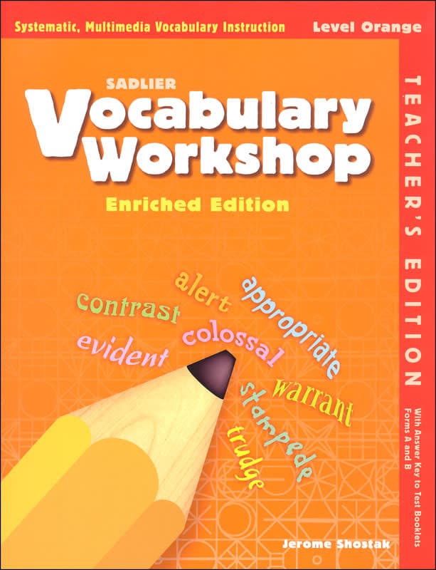 Vocabulary Workshop Enriched Teacher Edition