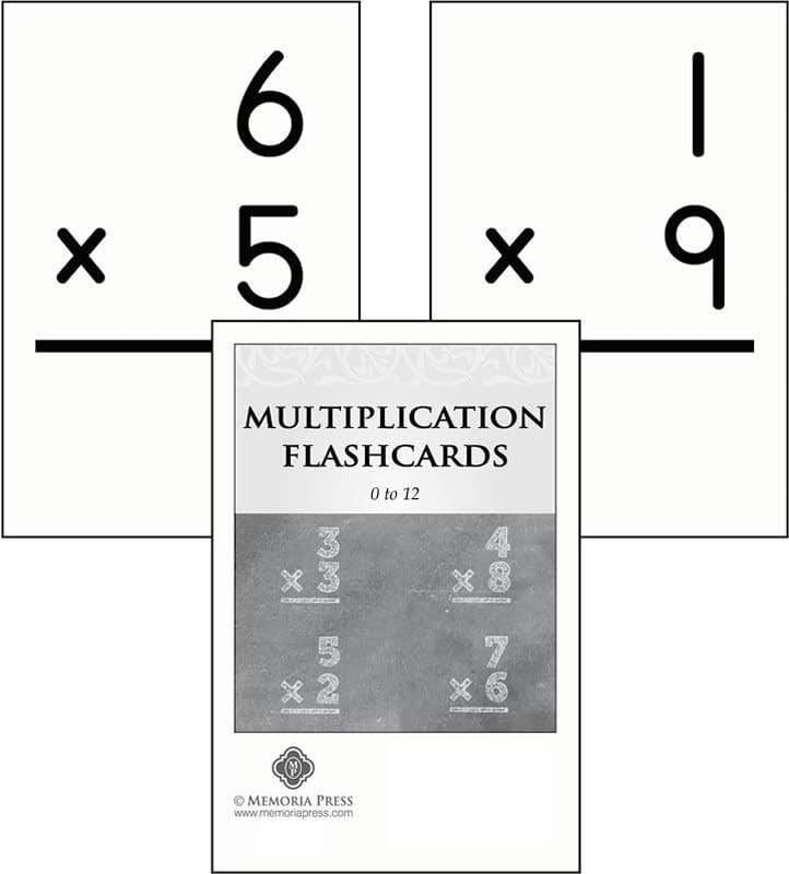 Memoria Press Multiplication Flashcards: 0 to 12