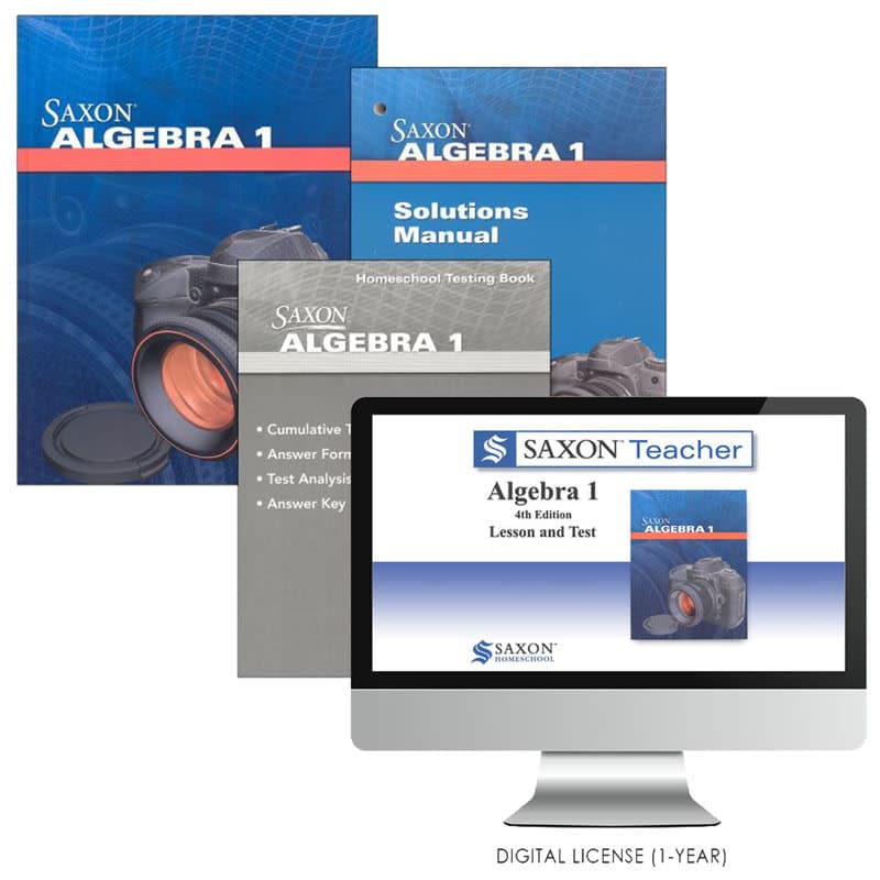 Saxon Math Algebra 1 4th Edition Homeschool Kit +