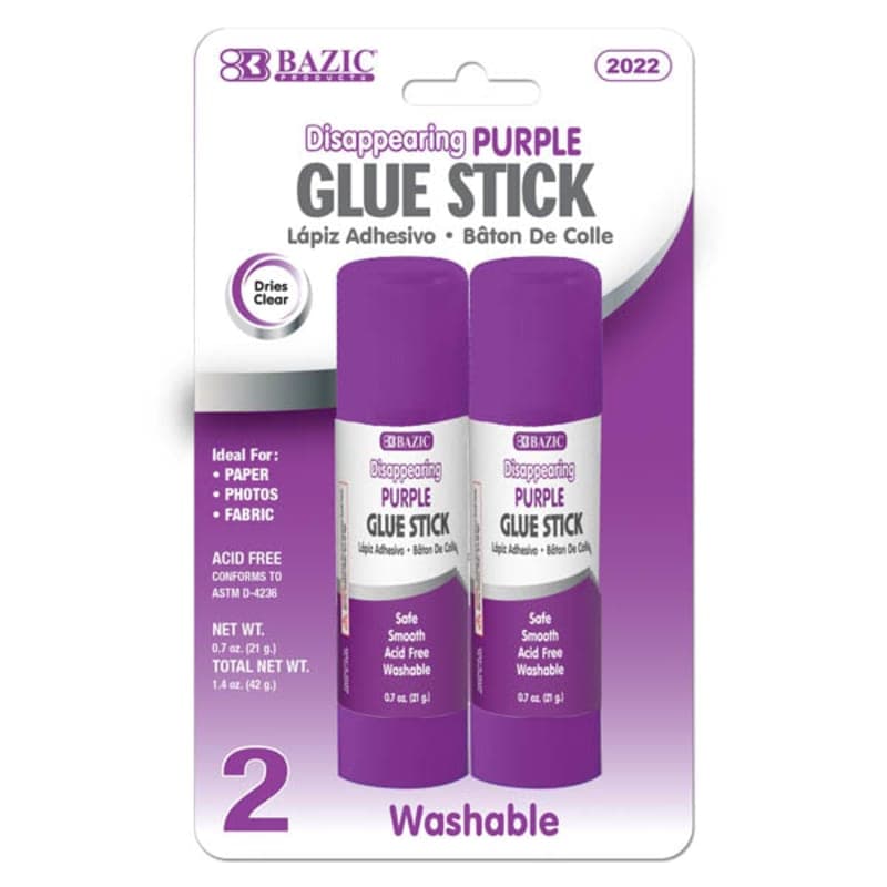Glue Sticks - Disappearing Purple Acid Free,