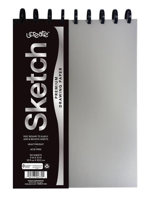 Ucreate Disc Bound Sketch Book - Heavyweight
