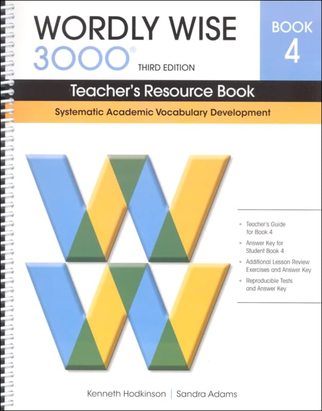 Wordly Wise 3000 3rd Edition Teacher's Resource