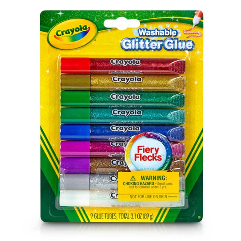Crayola Washable Glitter Glue - Fiery Flecks - 9