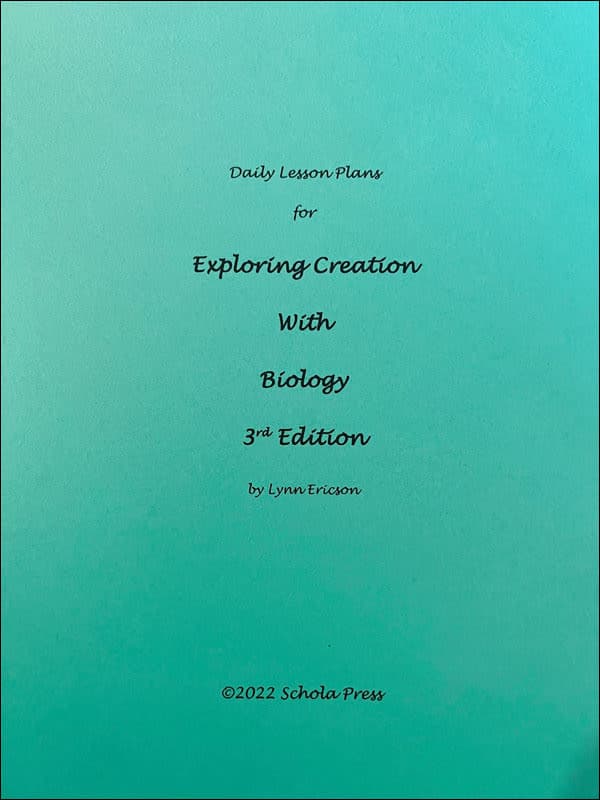 Daily Lesson Plans for Apologia Biology (3rd