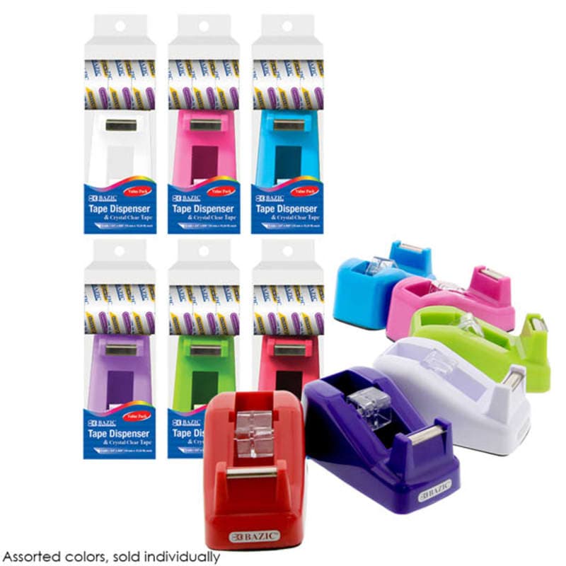 Mini 1" Core Desktop Tape Dispenser with Tape