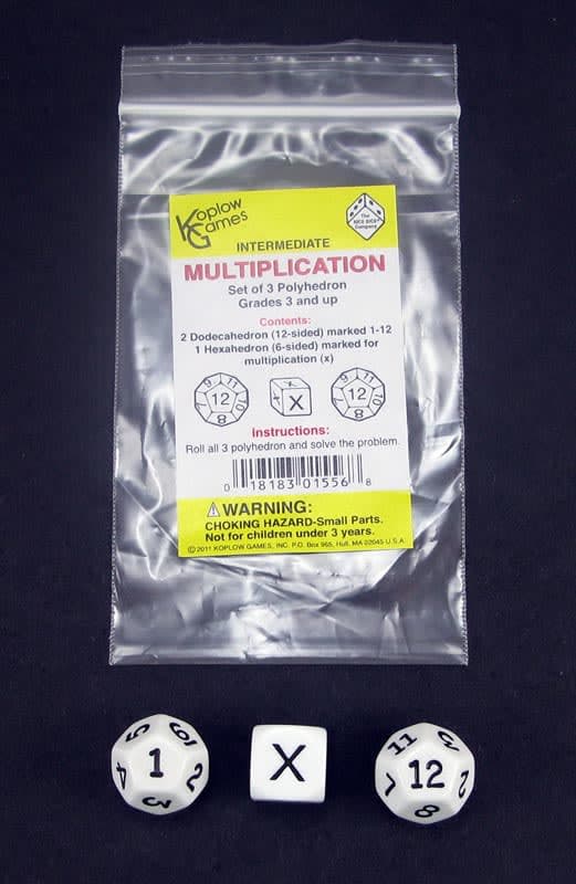 Intermediate Mutiplication - Set of 3 Polyhedron