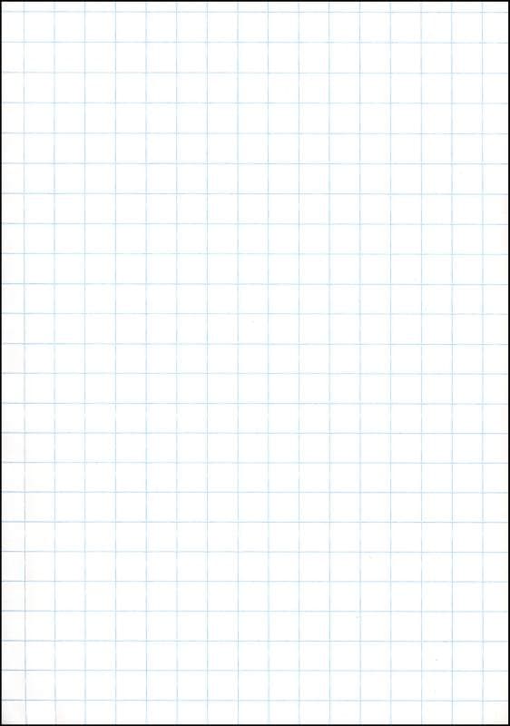 Ruled Cross Section Drawing Paper - White 1/2"