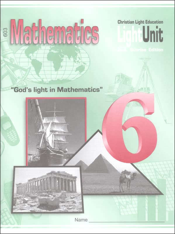 Christian Light Math LightUnit 603 Sunrise Edition