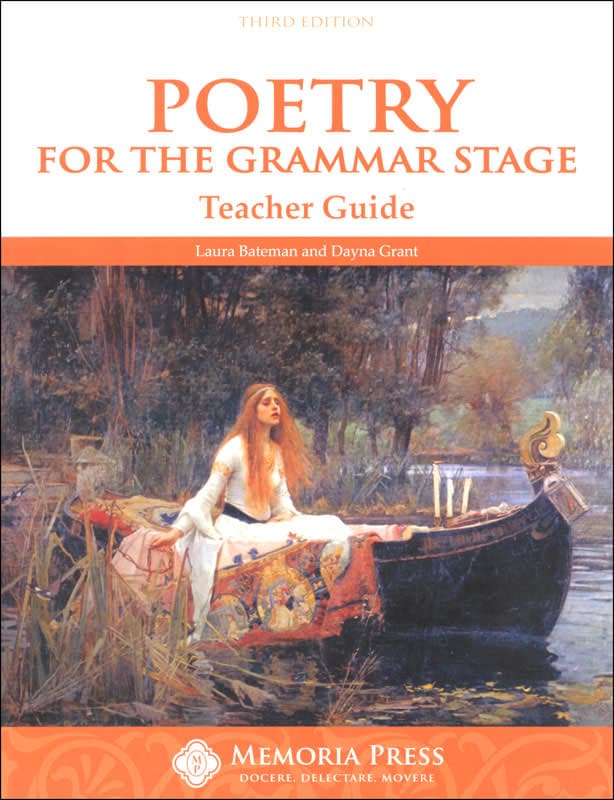 Poetry for the Grammar Stage Teacher Guide Third