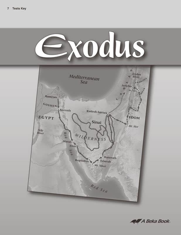 Abeka Exodus Test Key