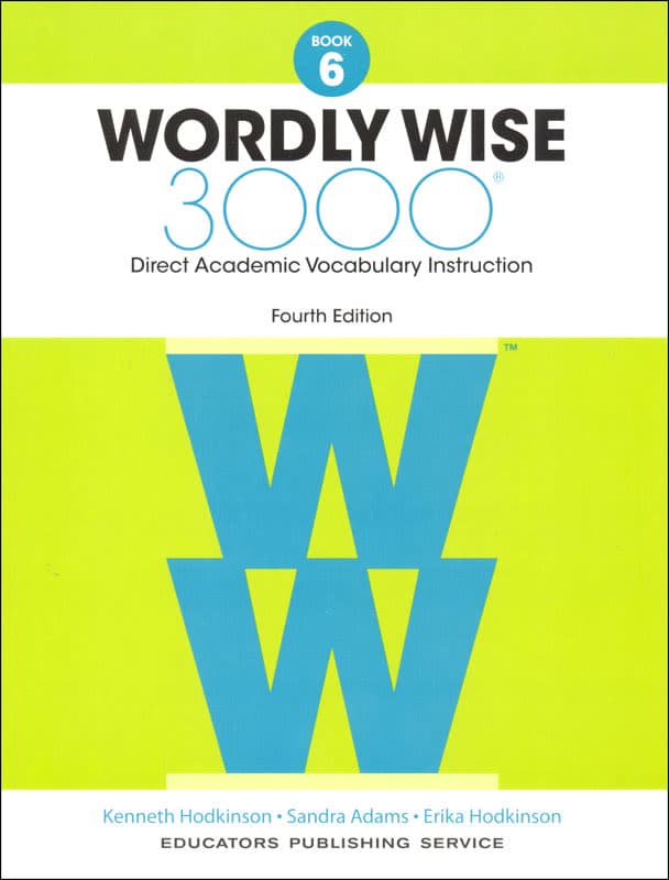 Wordly Wise 3000 Book 6, 4th Edition