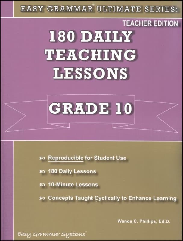Easy Grammar Ultimate Series Grade 10 Teacher