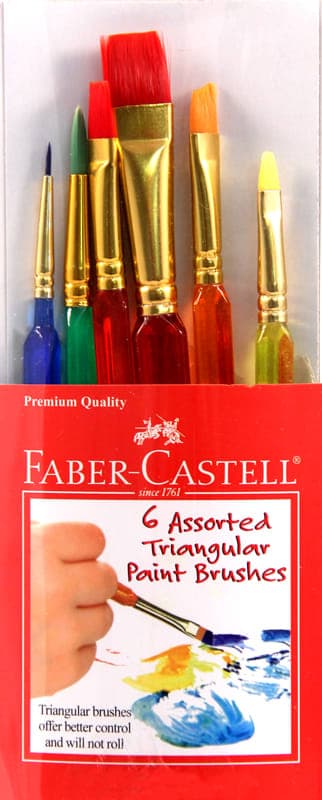 Faber-Castell Assorted Triangular Paint Brushes