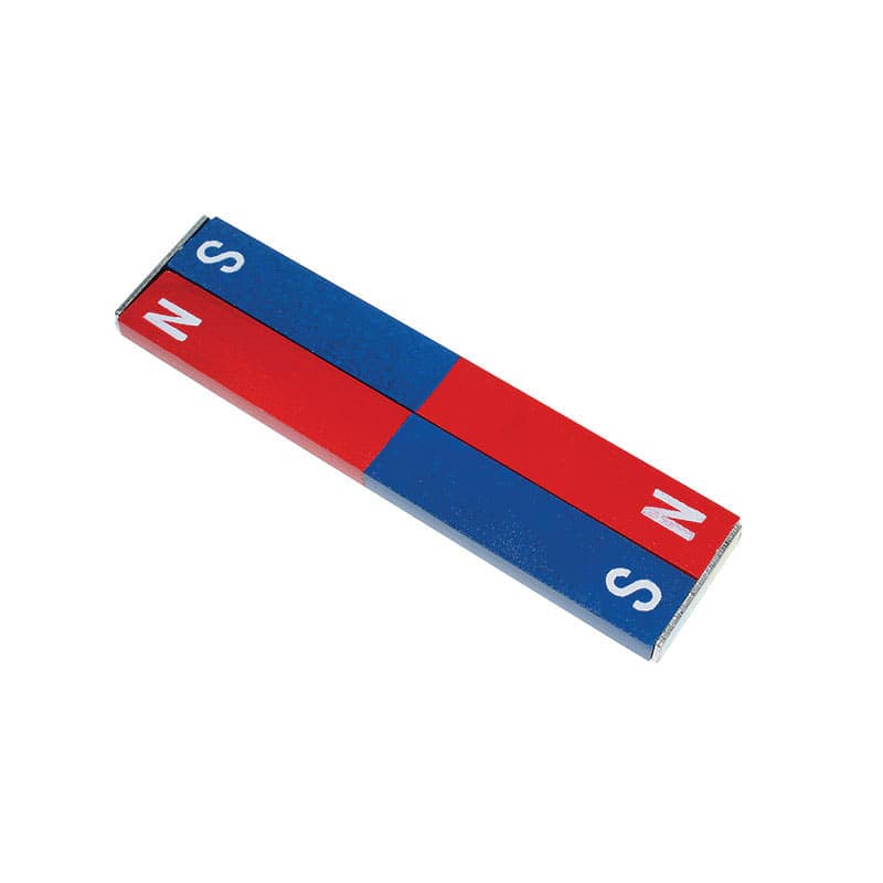 Steel Bar Magnet - Red/Blue (3" x 0.5" x 0.19")