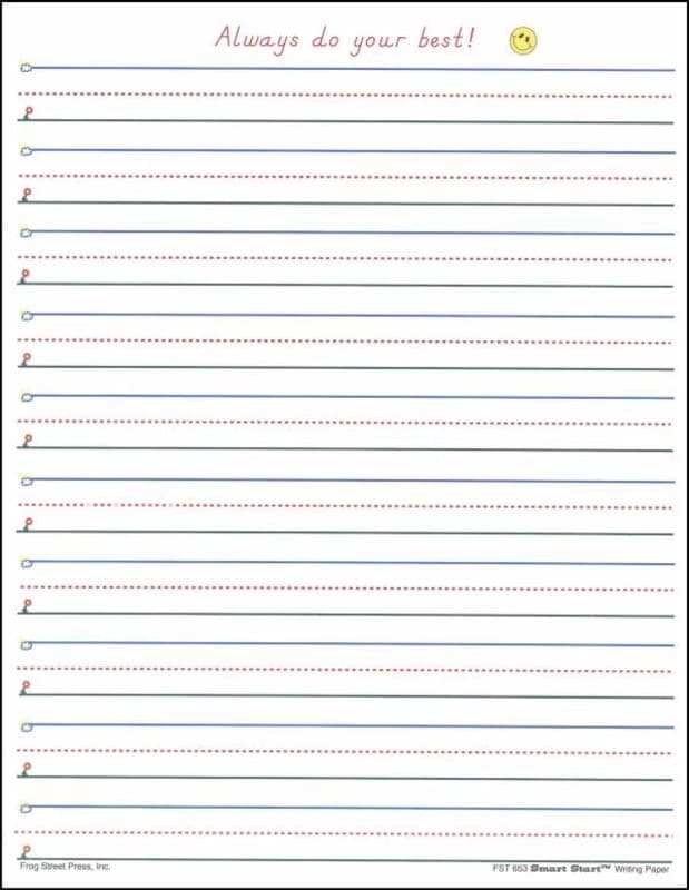 Smart Start 1-2 Writing Paper 100 Sheet pack