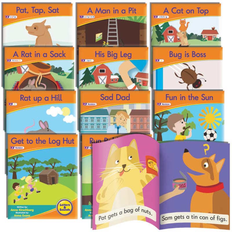 Decodable Readers: Fiction Phase 2 Letters (set