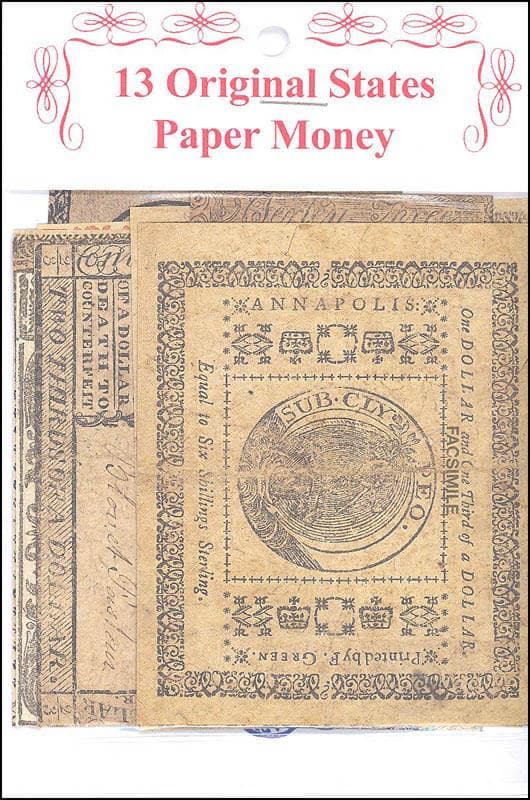 Original States Paper Money (Historical Paper