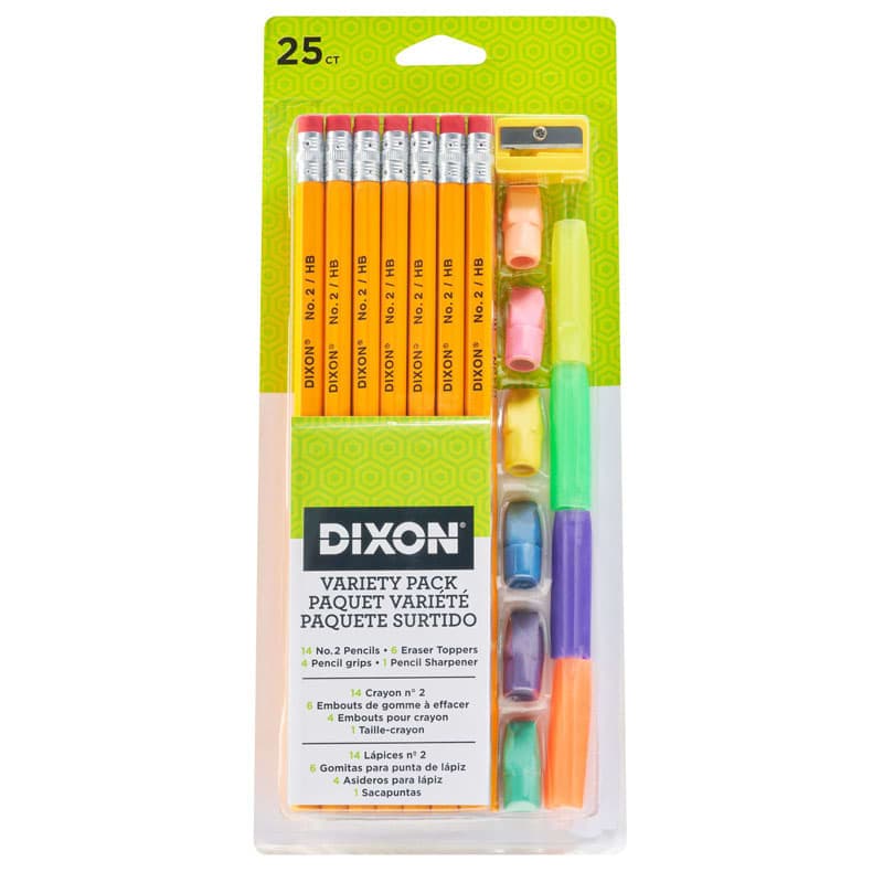 Dixon Variety Pack - #2 Pencils, Erasers, Pencil