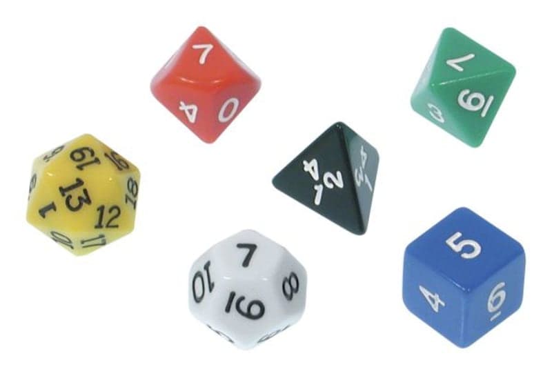 Polyhedral Dice, Set of 6