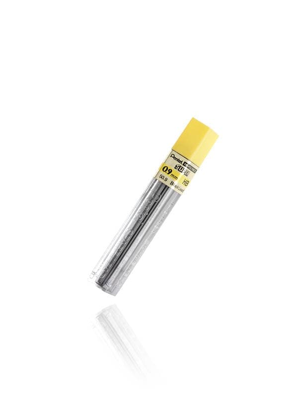 Pentel Super Hi-Polymer Lead Refill HB, 0.9mm, 15