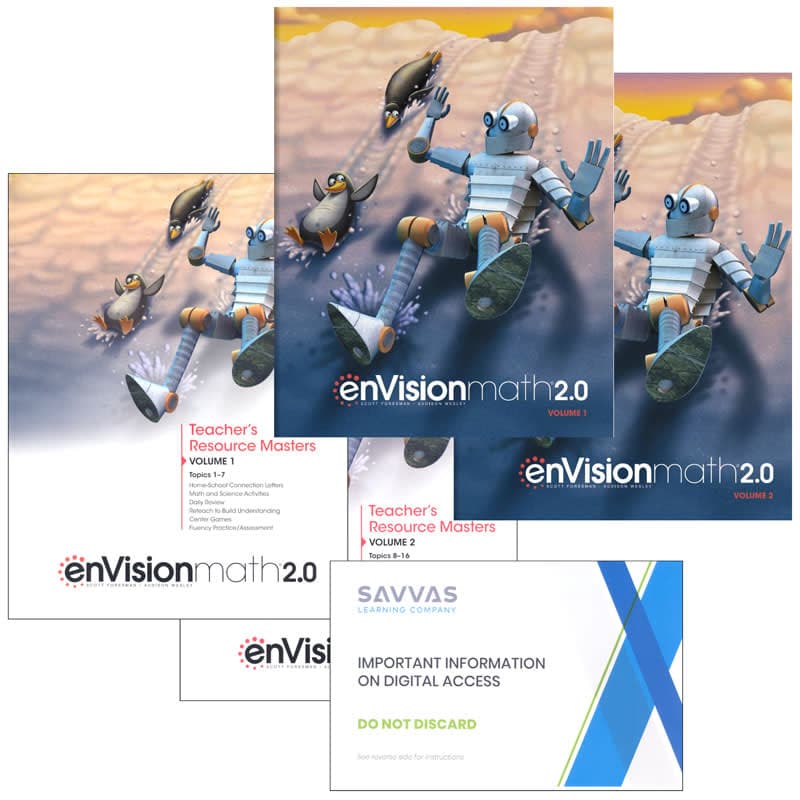 EnVision Math 2.0 3rd Grade Homeschool Bundle