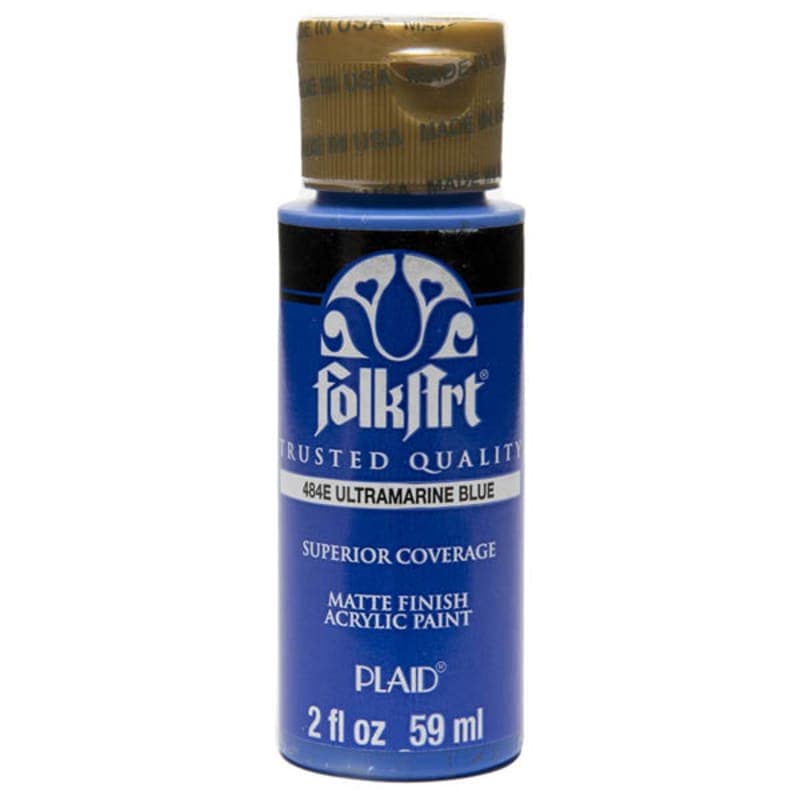 Folkart Color Acrylic Paint Brilliant Ultramarine