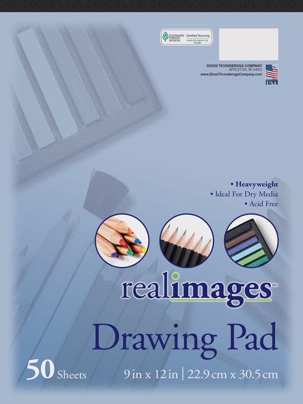 Real Images Drawing Pad 9" x 12" (50 sheets)