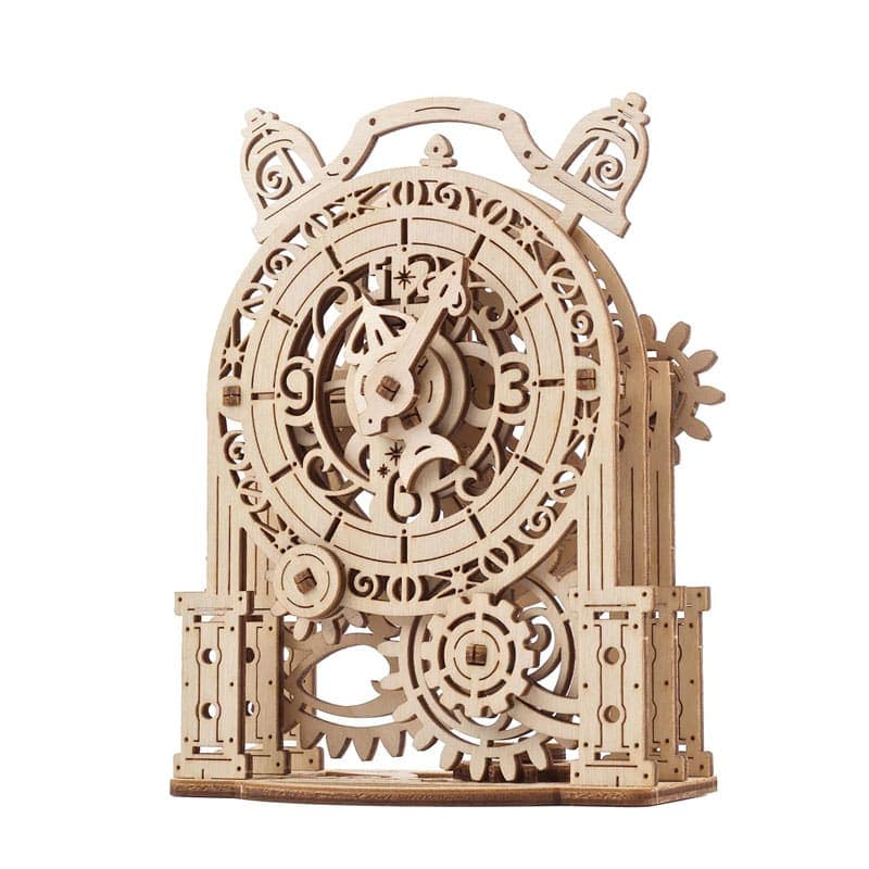 Ugears 3D Wooden Mechanical Model Vintage Alarm