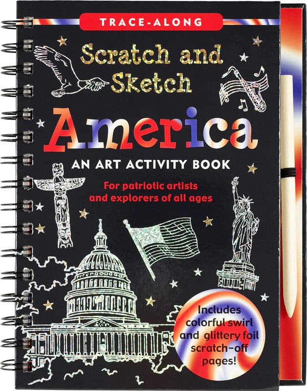 America Trace-Along Scratch & Sketch Activity Book