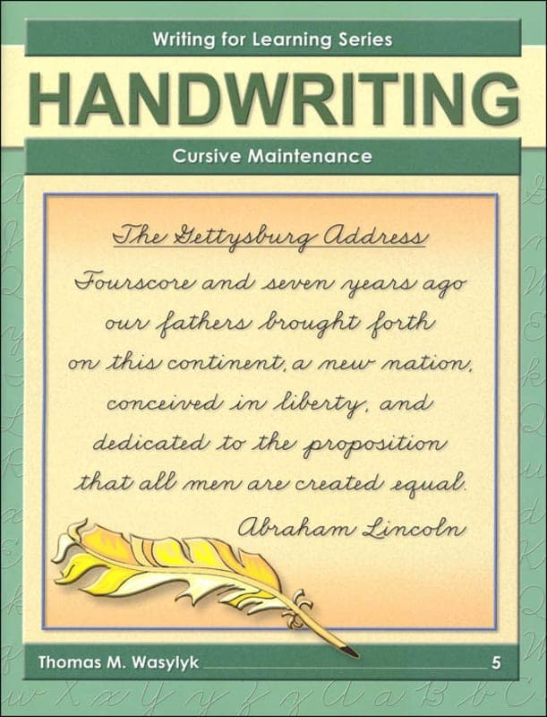 Cursive Maintenance Grade 5 (WFL Series)
