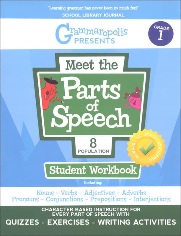 Meet the Parts of Speech Student Workbook Grade 1