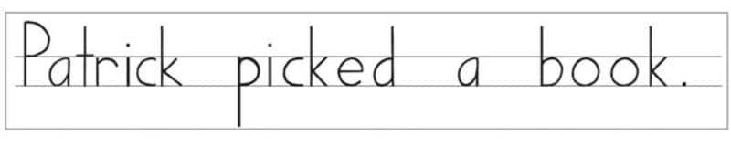 Double Line Sentence Strips